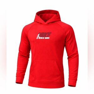 Nike Bright Red Pullover Hoodie